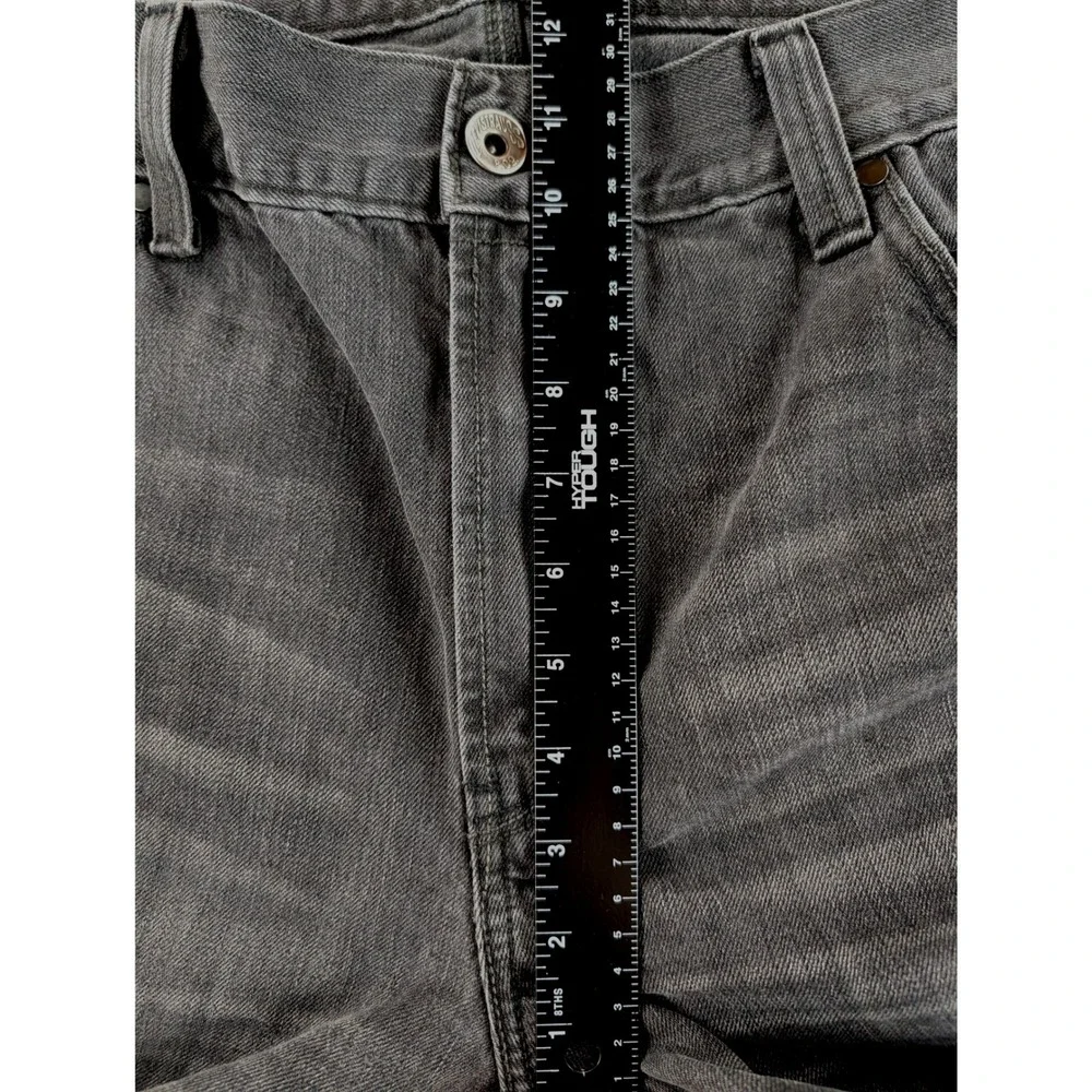 Levi's 514 Slim Straight Mens 38x30 Gray Faded Flap Pocket Jeans